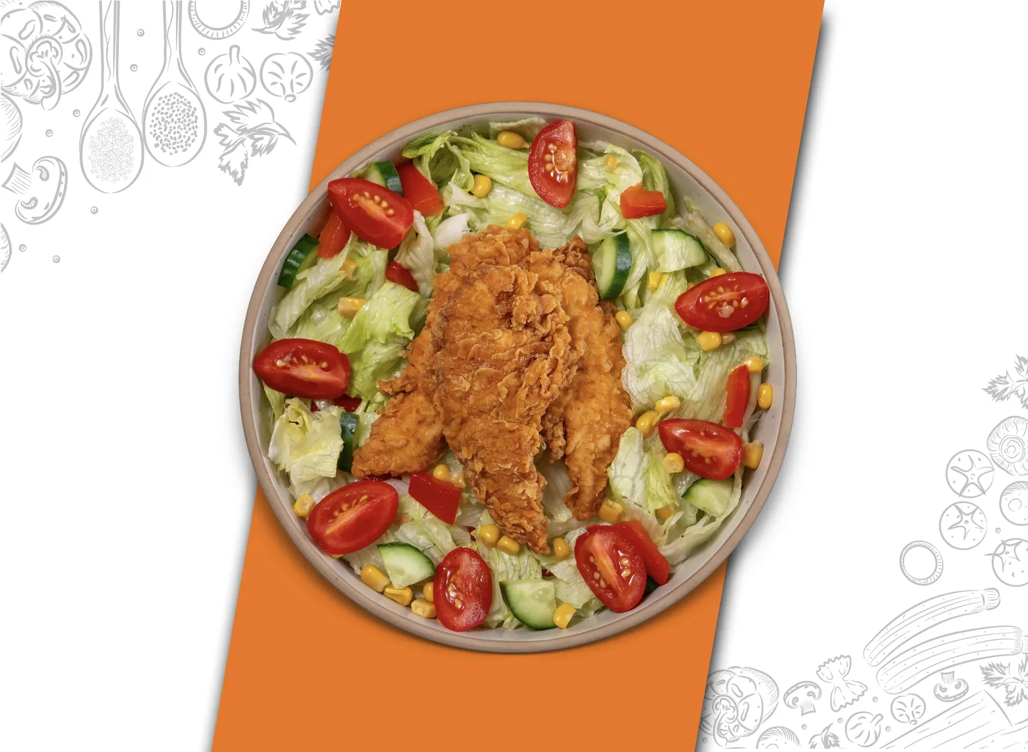 Çıtır Tavuklu Salata