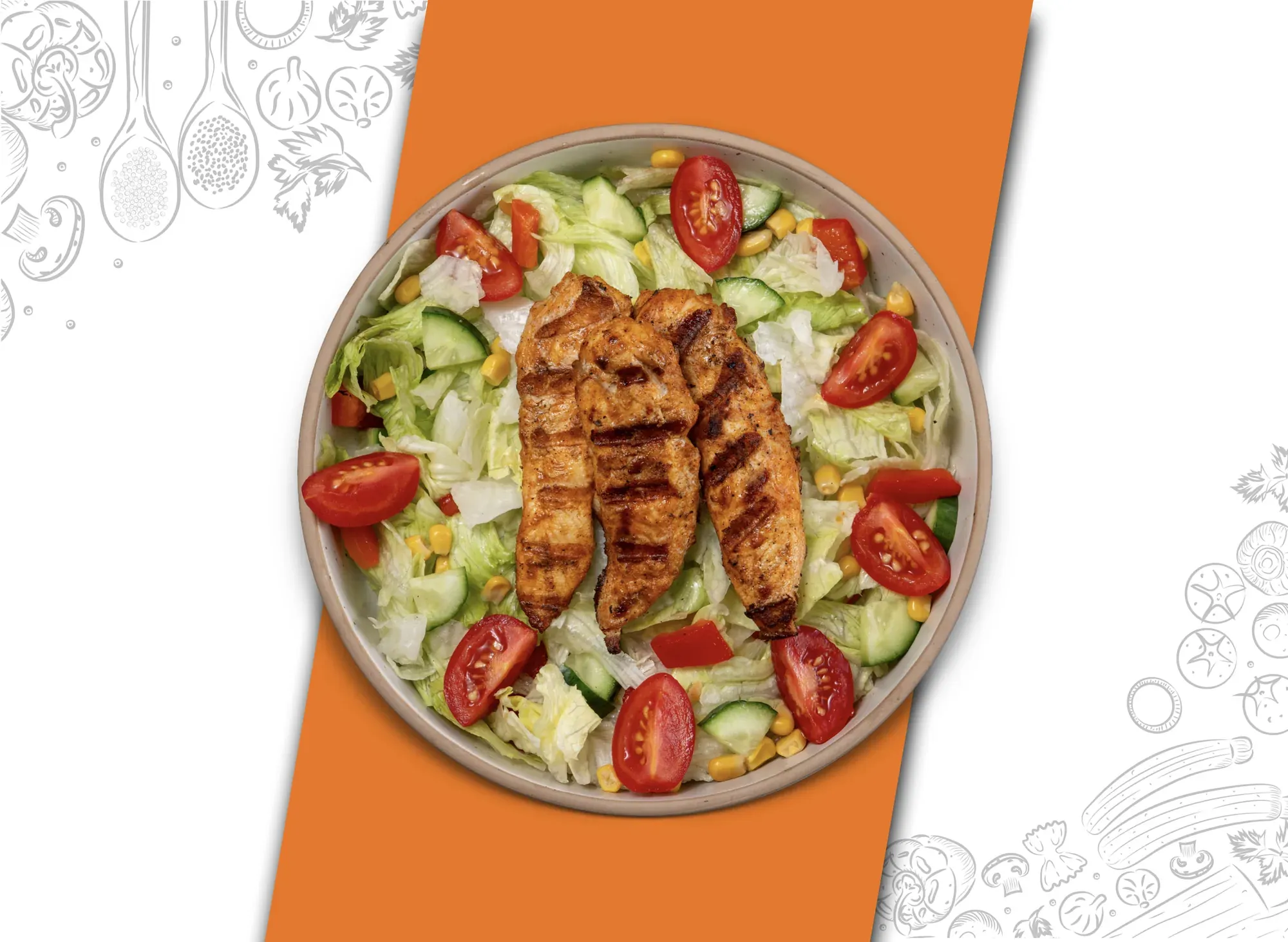 Izgara Tavuk Salata