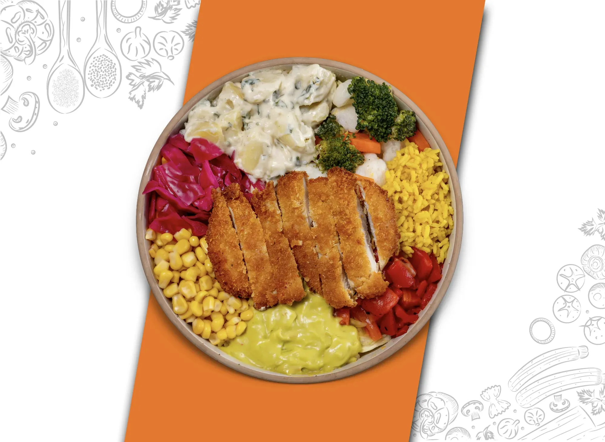 Klasik Schnitzel Bowl Kase