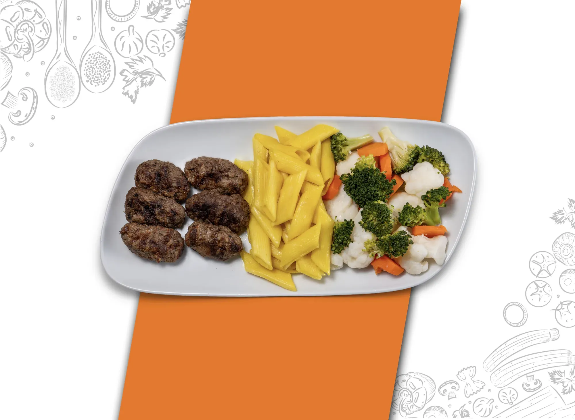 Makarna & Köfte Üçlüsü