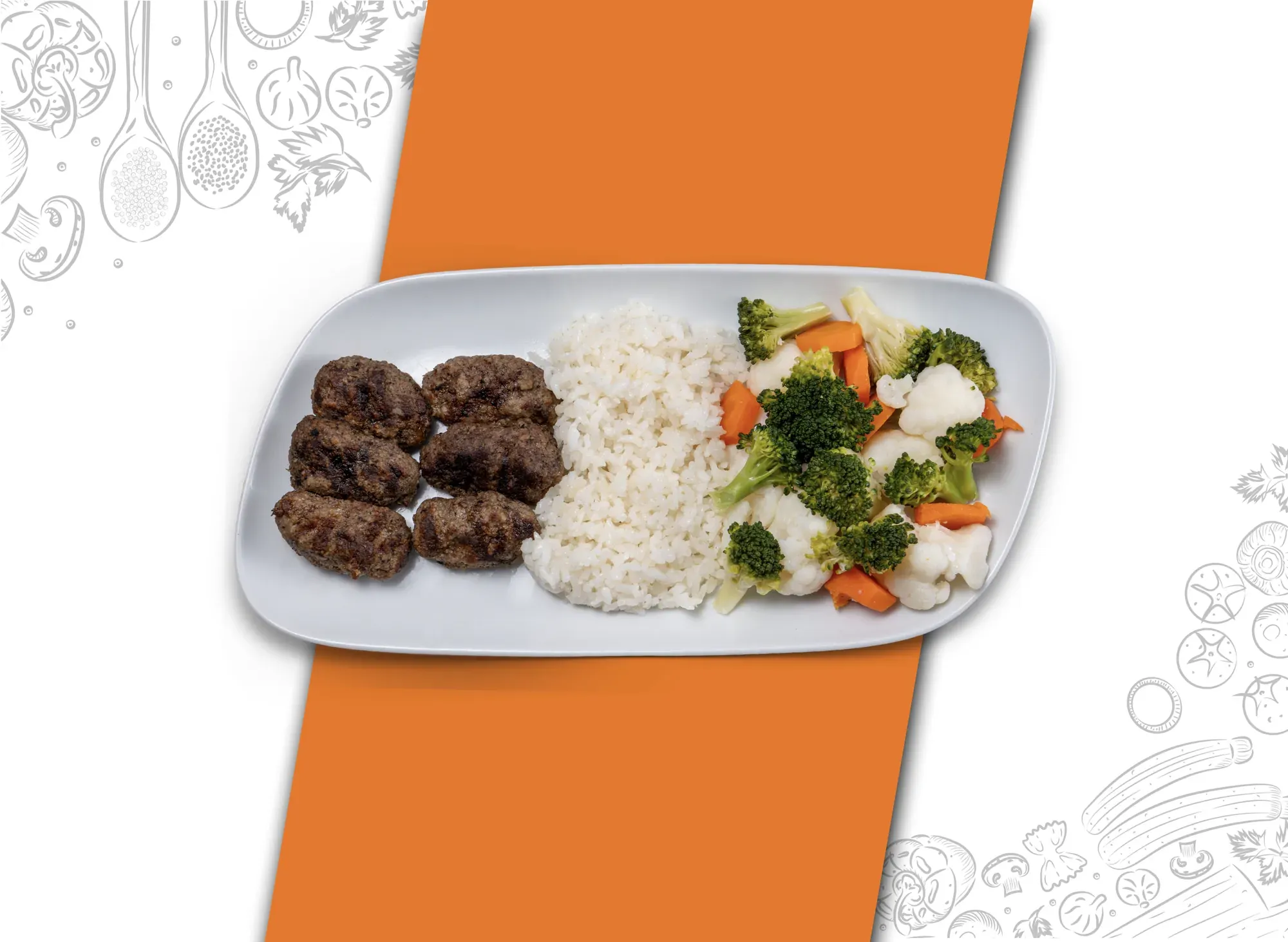 Pirinç Pilavı & Köfte Üçlüsü