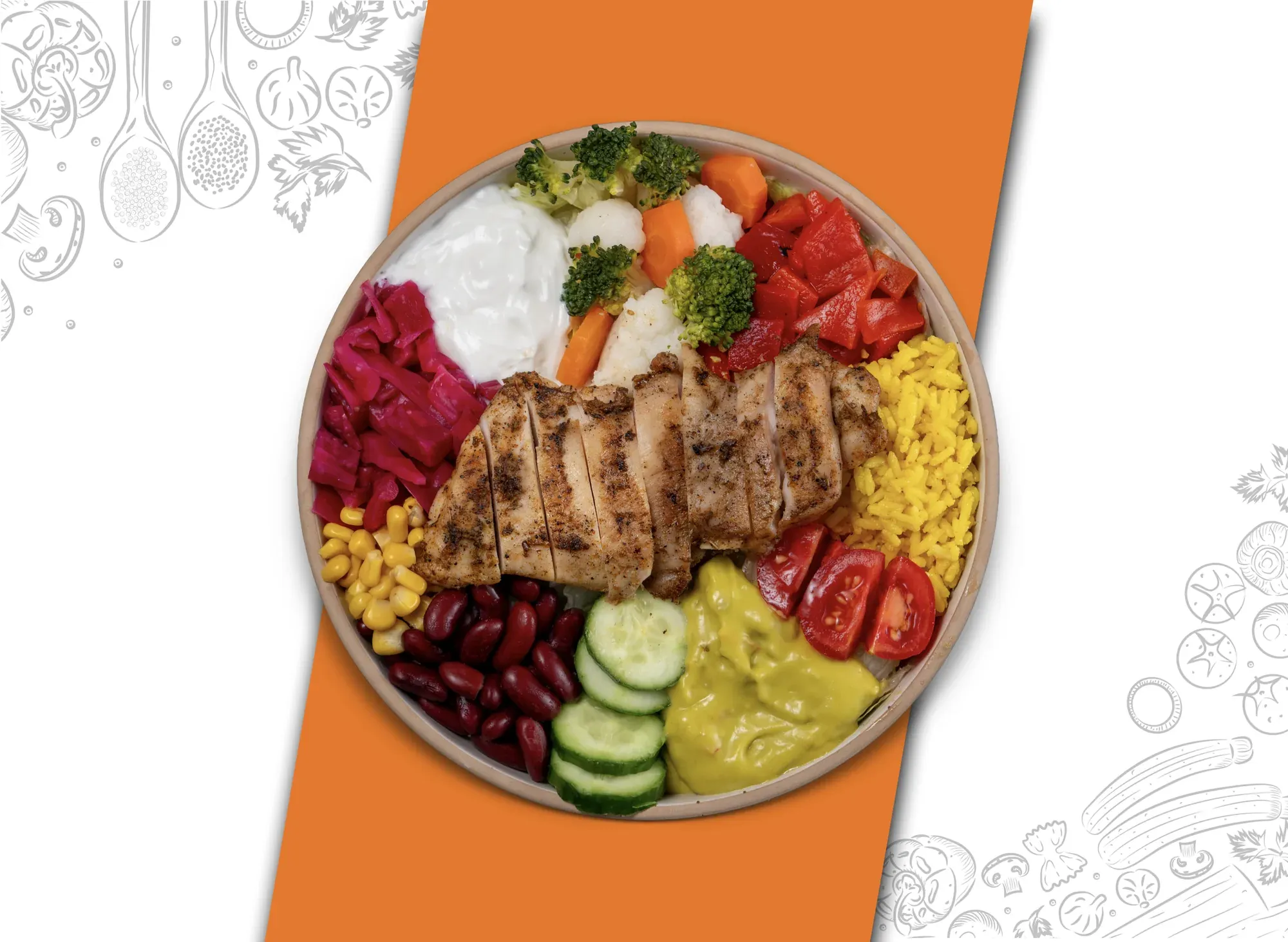 Tavuk Pirzolalı Bowl Kase
