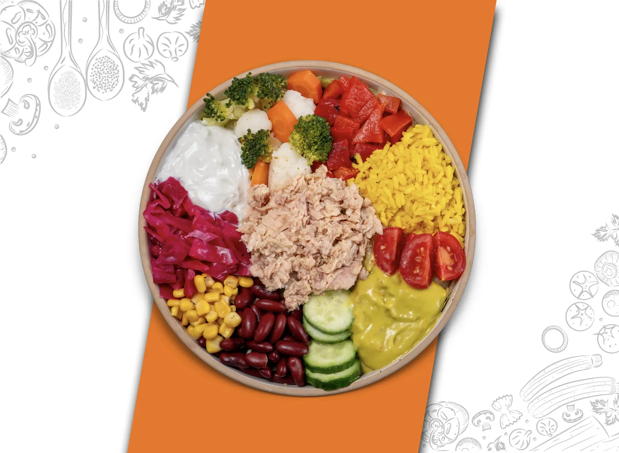 Ton Balıklı Bowl Kase
